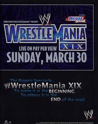Постер WWE РестлМания XIX