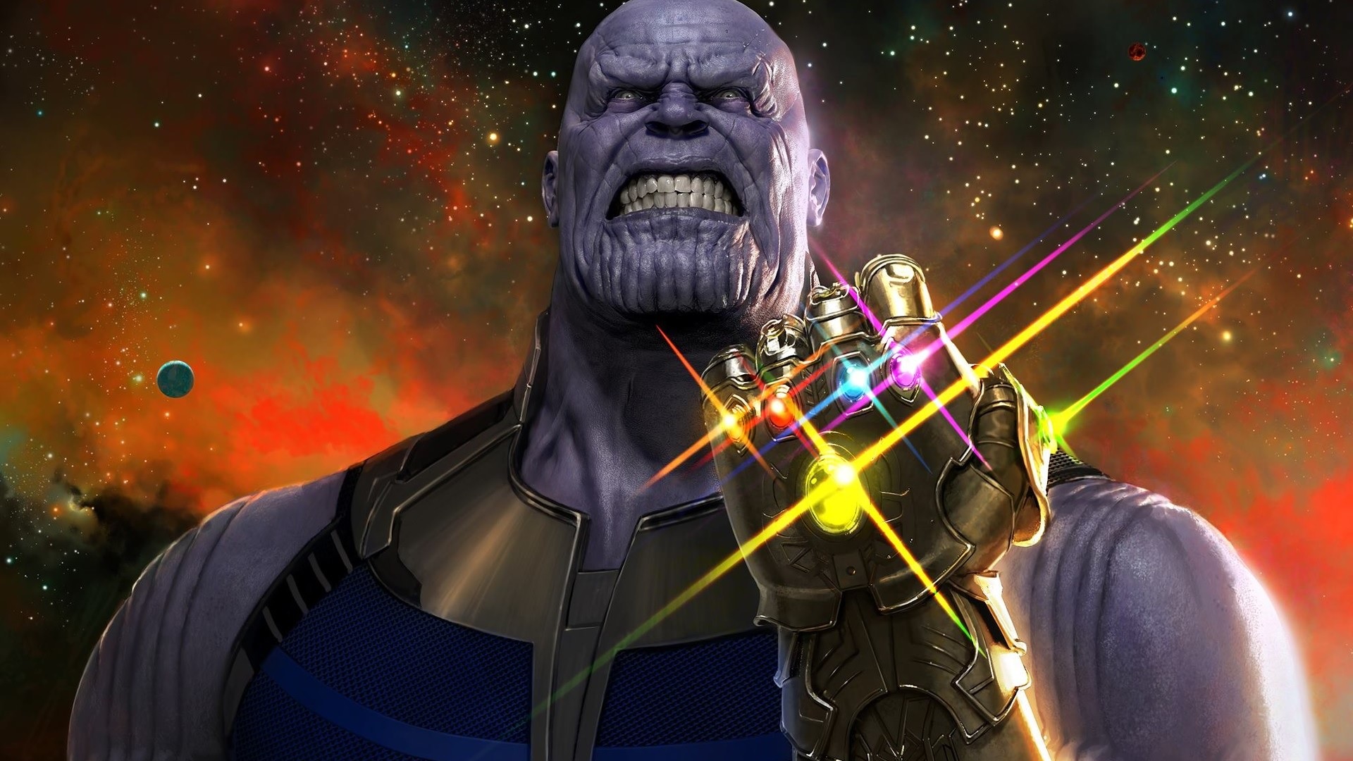 Промо-кадр "Войны бесконечности" с изображением Таноса