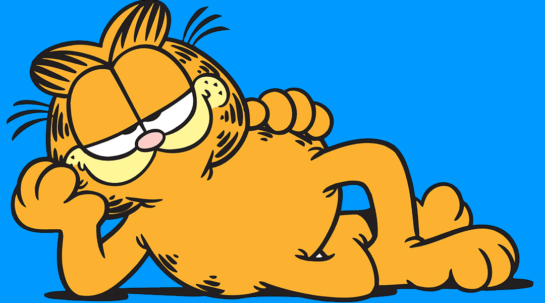 Оригинальный рисованный кот Гарфилд
