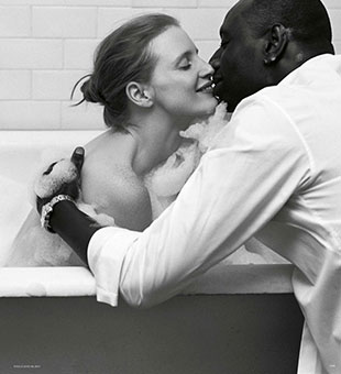 Краски джаза в фотосессии Джессики Честейн и Омара Си