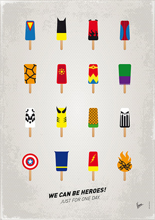 Реклама мороженого для супергероев