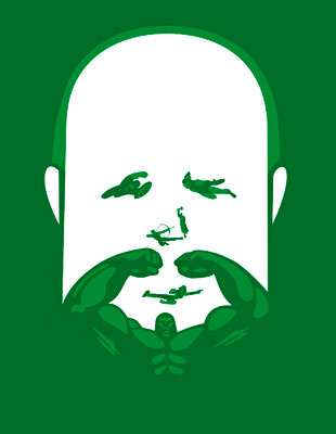 Иллюстрации к фильмам от дизайнера-минималиста Номы Бара