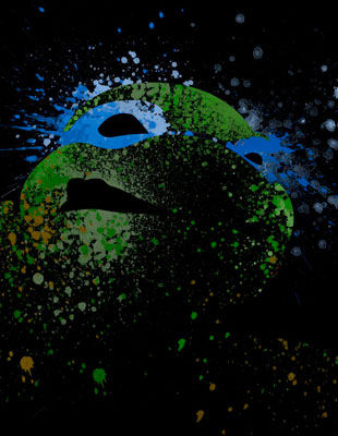 "Пятнистые" черепашки-ниндзя от Ариана Новьера.