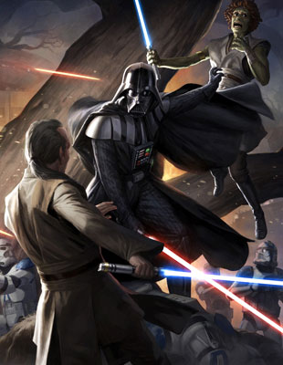 Невиданные "Звездные войны" в работах Дэвида Тэна.