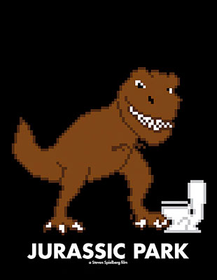 Кинопостеры в духе старых видеоигр.