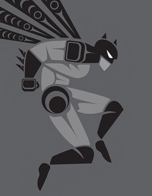 Супергерои в стиле индейских рисунков