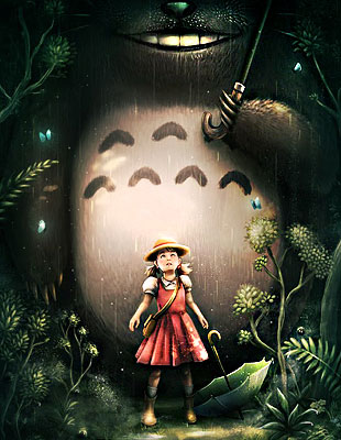 Фан-постеры к мультфильмам Хаяо Миядзаки