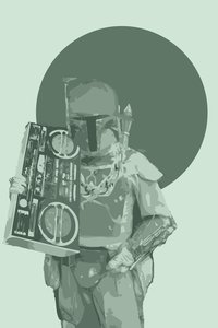 <p class="MsoNormal">Боба Фетт с&nbsp;бумбоксом</p>