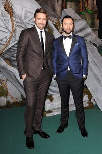 Ли Пейс (Трандуил) и Эйдан Тернер (гном Кили)