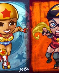 <p>Чудо-женщина против Мисс Марвел</p>