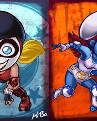 <p>Харли Квинн против Мистик</p>
<p>&nbsp;</p>