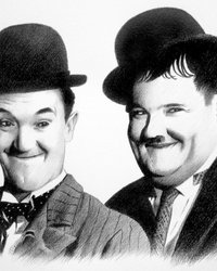 <p>Стэн Лорел и Оливер Харди</p>
