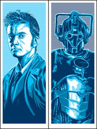 <p>Десятый Доктор и Кибермен</p>