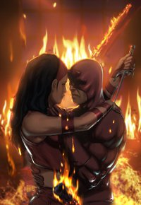 <p>Электра и Сорвиголова (Marvel)</p>