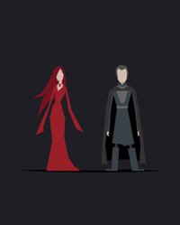 <p>Мелисандра и Станнис Баратеон</p>