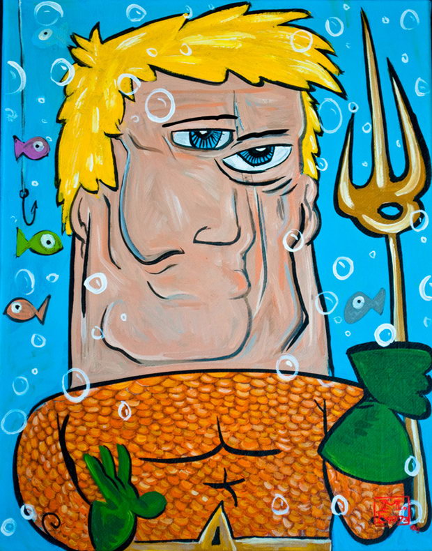 Супергерои в стиле Пикассо