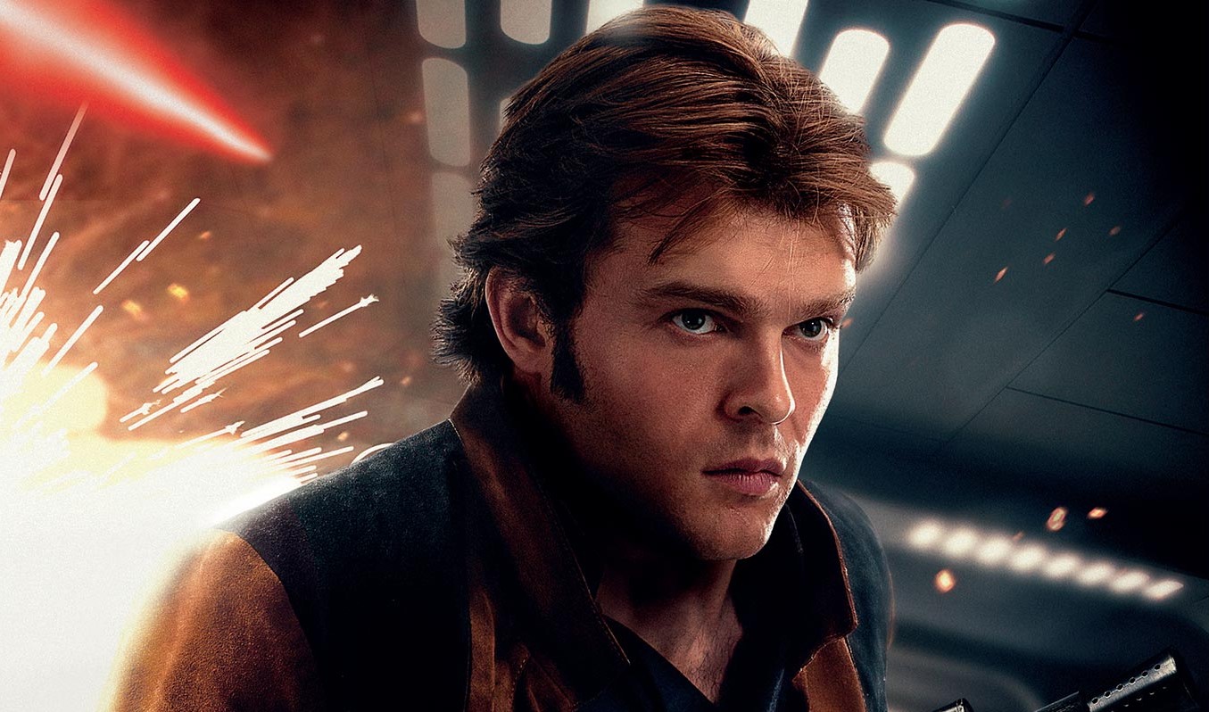 Олден Эренрайк в образе Хана Соло