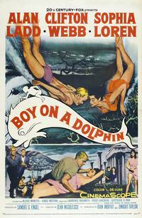 Постер Мальчик на дельфине