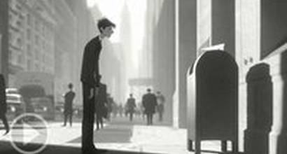 Короткометражный мультфильм "Бумажный роман"