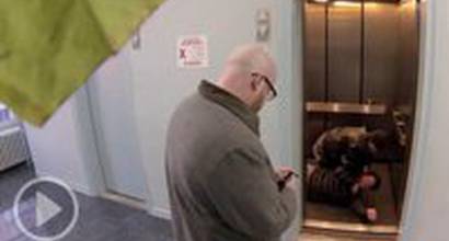 Вирусный ролик "Покушение в лифте"