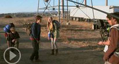 На съёмочной площадке 