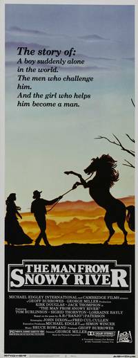 Постер Мужчина с заснеженной реки