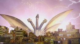 Кадр из фильма "Годзилла, Мотра, Кинг Гидора: Монстры атакуют" - 2