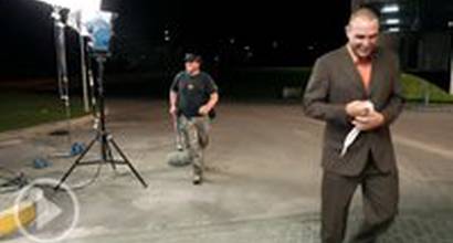 На съёмочной площадке 