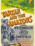 Постер из фильма "Тарзан и амазонки" - 1