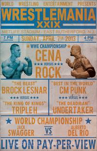 Постер WWE РестлМания 29