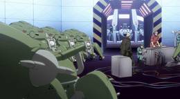 Кадр из фильма "Призрак в доспехах: Синдром одиночки. Сообщество крепкого государства" - 2