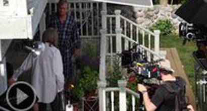 На съёмочной площадке 