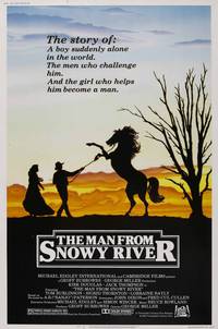 Постер Мужчина с заснеженной реки