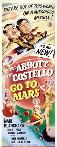 Постер Эбботт и Костелло летят на Марс