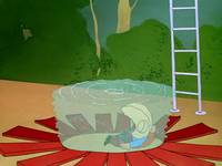 Кадр Кролик ныряющий с высоты