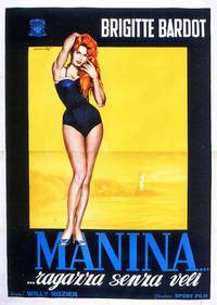 Постер Манина, девушка в бикини
