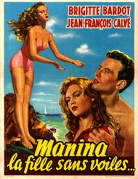 Постер Манина, девушка в бикини