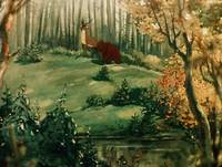 Кадр Олень и волк