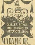 Постер из фильма "Мадам де…" - 1