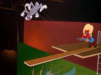 Кадр Кролик ныряющий с высоты