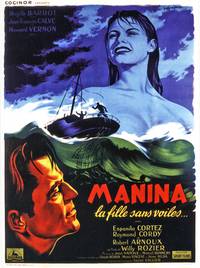 Постер Манина, девушка в бикини