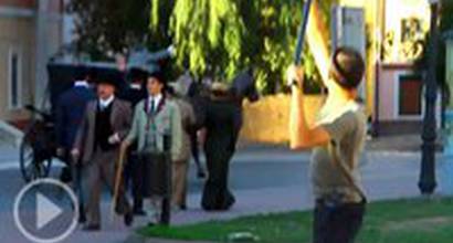 На съёмочной площадке 