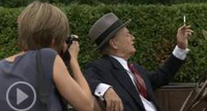 На съемочной площадке 