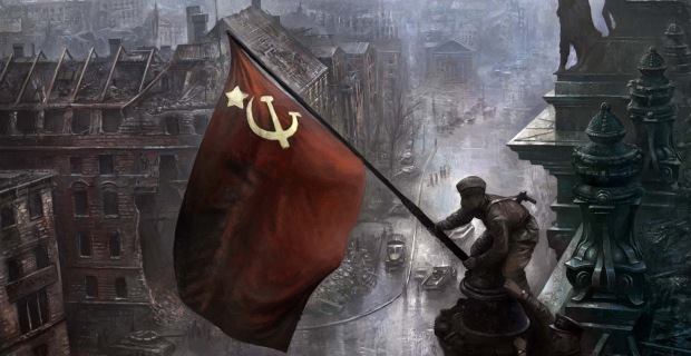 Красный флаг над Рейхстагом