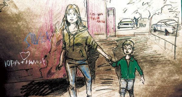 Скетч к фильму режиссера Владимира Тихого «Зеленая кофта»