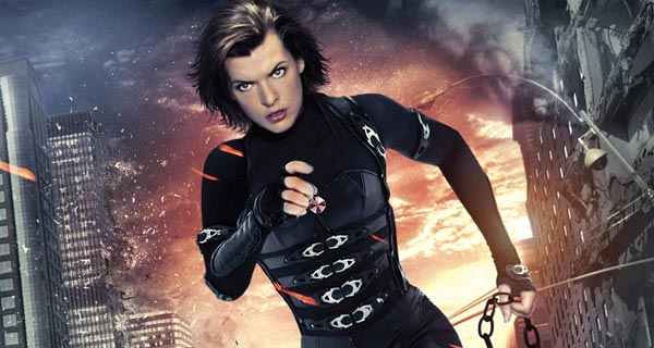 Милла Йовович на постере фильма «Обитель зла 5»