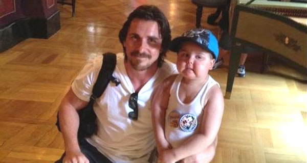 Кристиан Бэйл и 4х летний Джейден Барбера