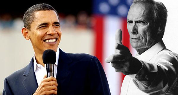 Обамы и Клинт Иствуд