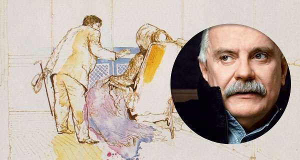 фрагмент постера фильма «Очи черные». Никита Михалков