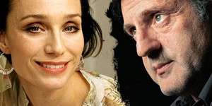 Кристин Скотт Томас снимается с Даниелем Отоем